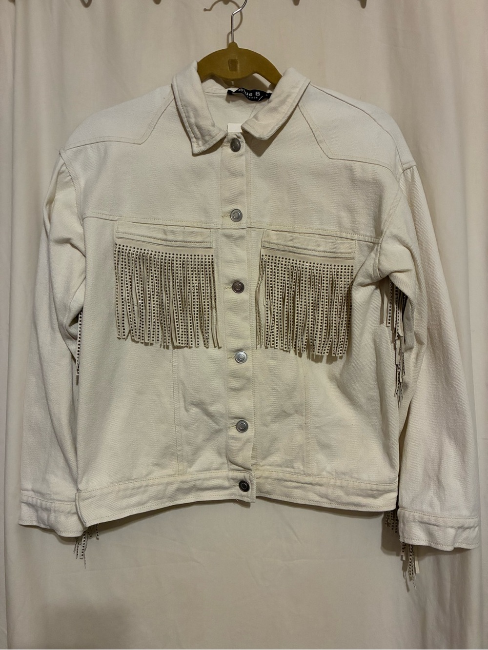 Blue B Denim Fringe Jacket
